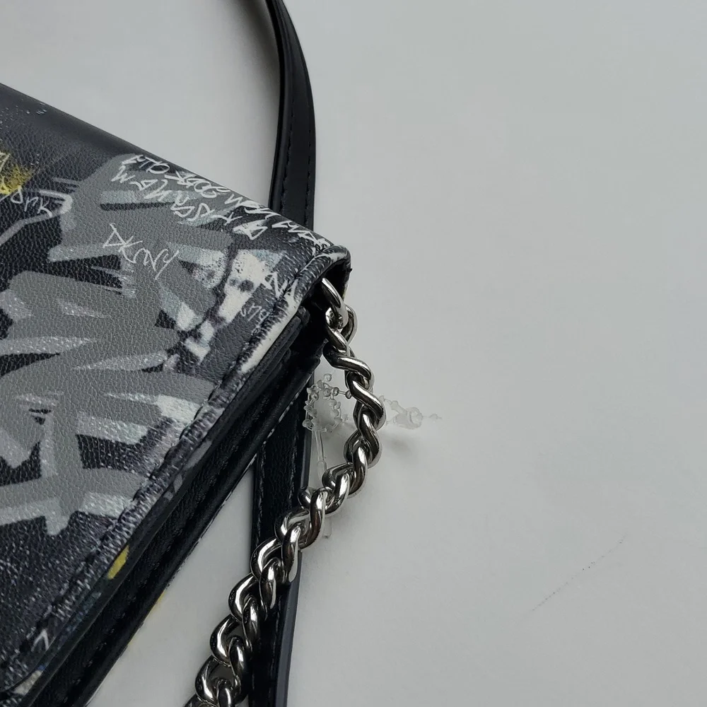 DKNY Graffiti Wallet on a Chain Crossbody - Picture 3 of 9
